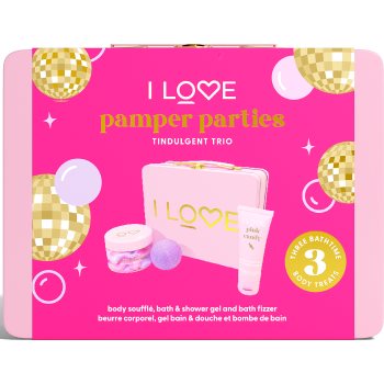 I Love Pamper Parties Tindulgent Trio set cadou intr- o cutie - imagine 2